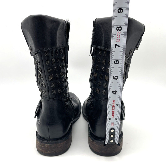 UGG Australia Conor 1003605 Studded Black Leather & Shearling Mid Calf Boots US7 - Picture 8 of 16